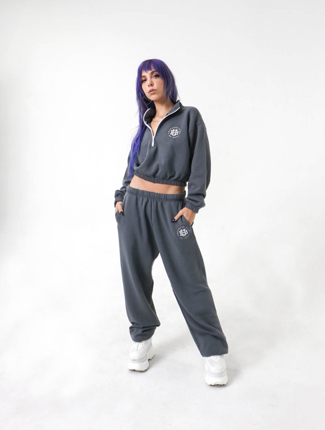 Women Cropped Half Zip up - image 5
